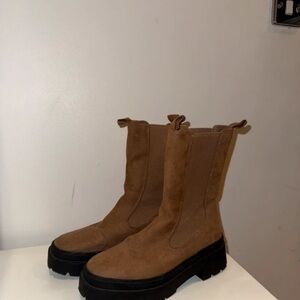 Classic Tan Women's Combat Boots